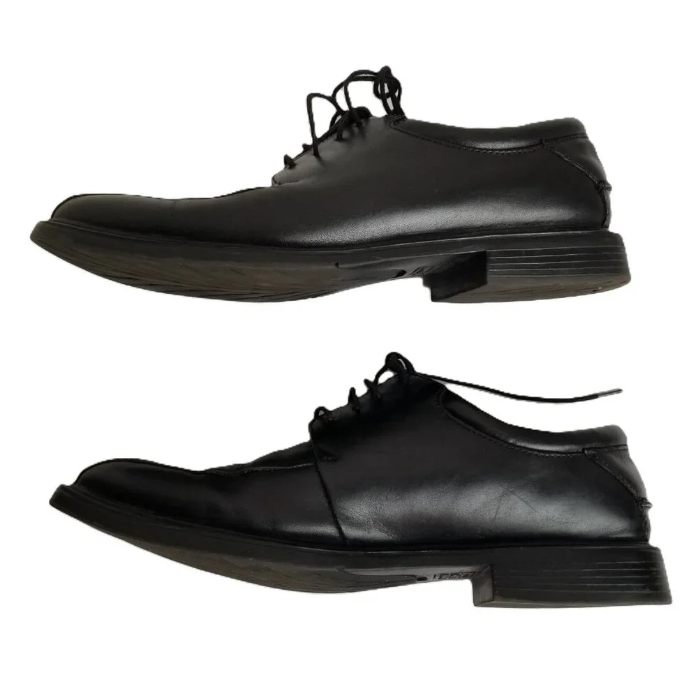 Nunn Bush Black Leather Derby 105 Medium ComfortGel Professional